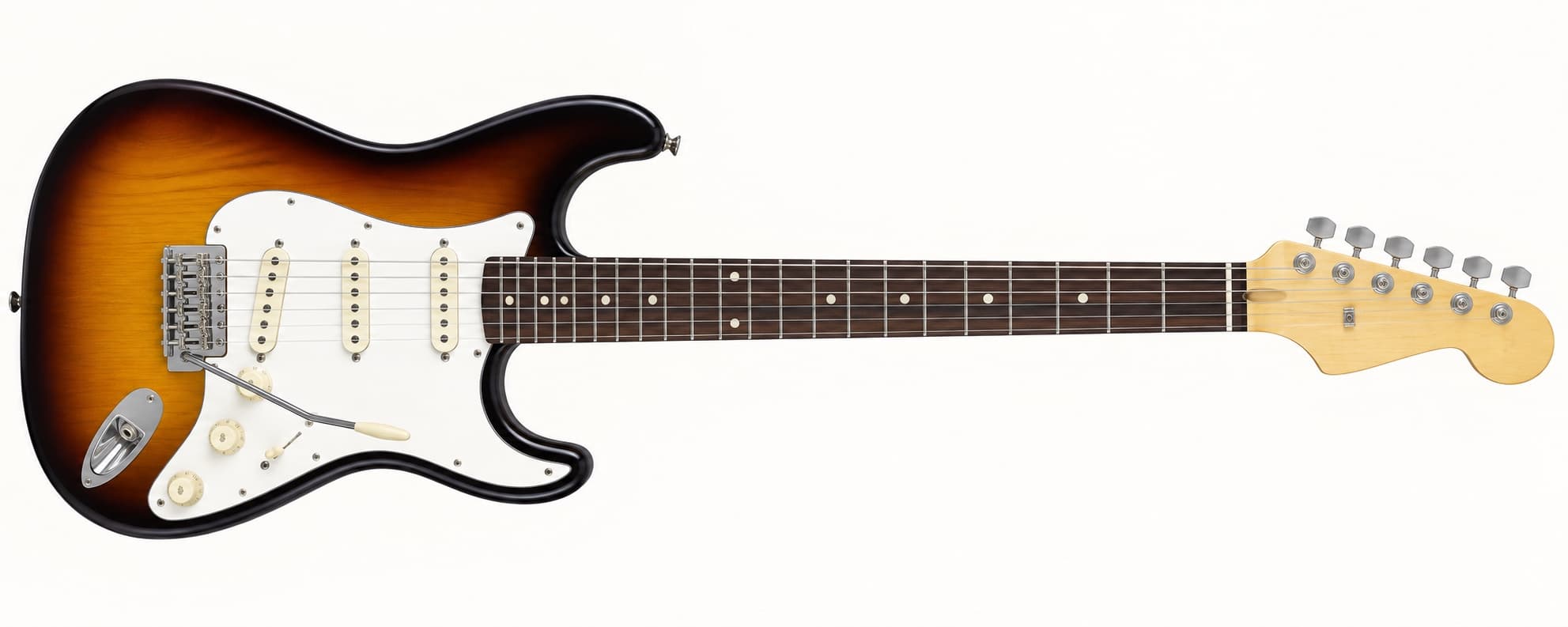 Electric guitar used to identify inspection areas